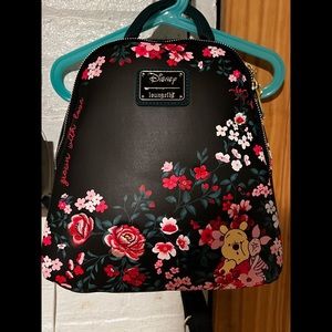 Cute floral Winnie the Pooh loungefly mini backpack